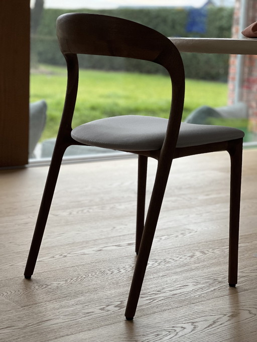 12x Artisan Neva Light Stoelen Met Stoffen Zitting