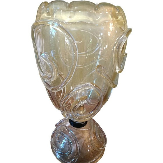 Image 1 of Vintage geblazen glazen lamp van Barovier en Toso, 1960