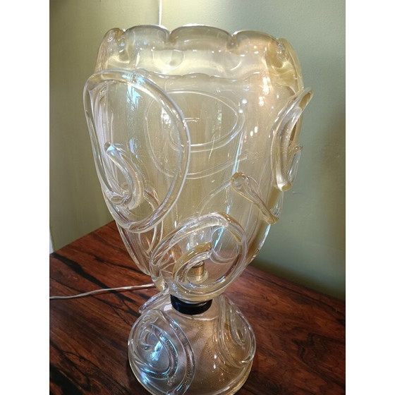 Image 1 of Vintage geblazen glazen lamp van Barovier en Toso, 1960