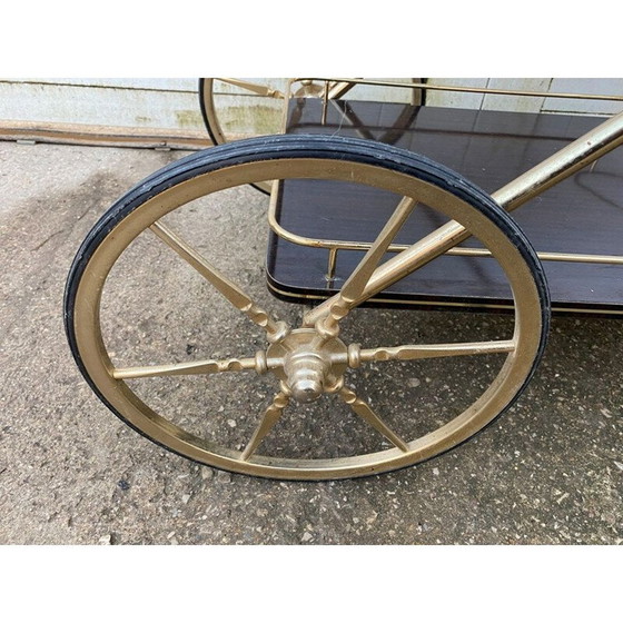 Image 1 of Vintage metalen en formica bar trolley, 1960