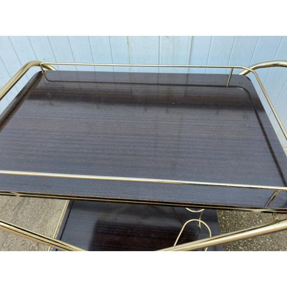 Image 1 of Vintage metalen en formica bar trolley, 1960