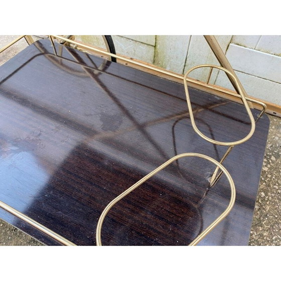 Image 1 of Vintage metalen en formica bar trolley, 1960