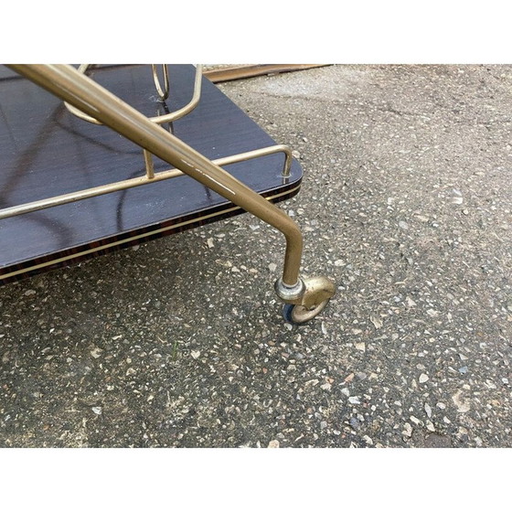 Image 1 of Vintage metalen en formica bar trolley, 1960