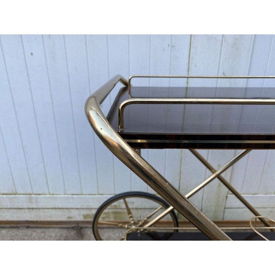 Image 1 of Vintage metalen en formica bar trolley, 1960
