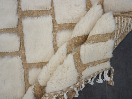 Image 1 of Berber Vloerkleed - 259 Cm X 148 Cm - Witte Wol