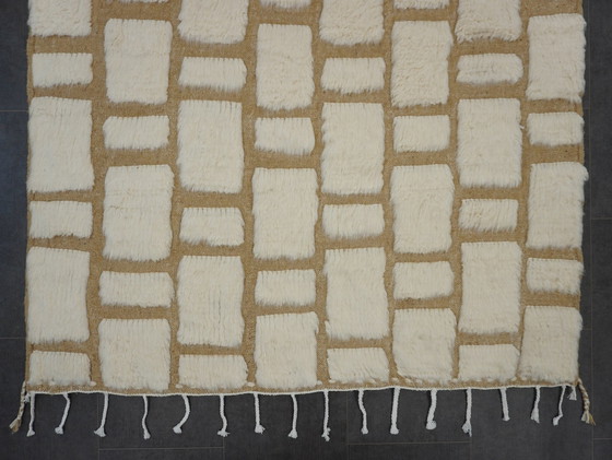 Image 1 of Berber Vloerkleed - 259 Cm X 148 Cm - Witte Wol