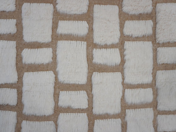 Image 1 of Berber Vloerkleed - 259 Cm X 148 Cm - Witte Wol