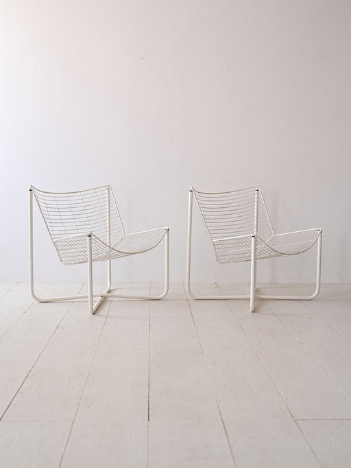 Paar Vintage Ikea Metalen Fauteuils Door Niels Gammelgaard