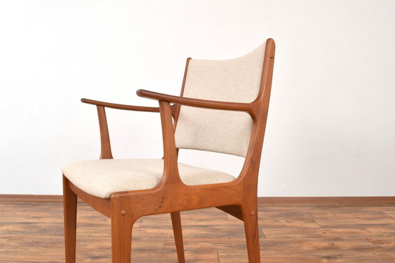 Image 1 of Mid Century Deense Teakhouten Eetkamerstoelen van Johannes Andersen voor Uldum Møbelfabrik, 1960, Set van 2
