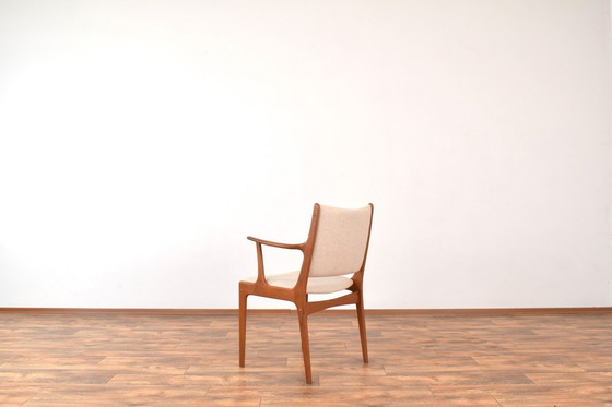 Image 1 of Mid Century Deense Teakhouten Eetkamerstoelen van Johannes Andersen voor Uldum Møbelfabrik, 1960, Set van 2