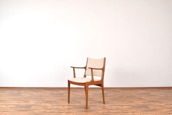 Image 1 of Mid Century Deense Teakhouten Eetkamerstoelen van Johannes Andersen voor Uldum Møbelfabrik, 1960, Set van 2
