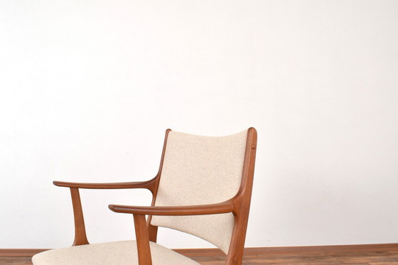 Image 1 of Mid Century Deense Teakhouten Eetkamerstoelen van Johannes Andersen voor Uldum Møbelfabrik, 1960, Set van 2