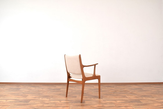 Image 1 of Mid Century Deense Teakhouten Eetkamerstoelen van Johannes Andersen voor Uldum Møbelfabrik, 1960, Set van 2