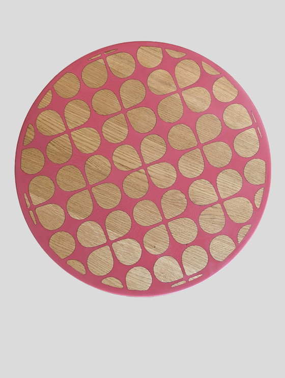 Image 1 of Ronde Unieke Bijzettafel Rose