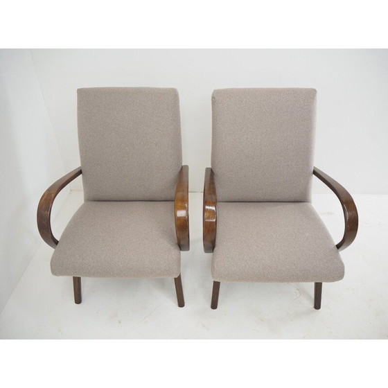 Image 1 of Paar vintage beukenhouten fauteuils van TonThonet, Tsjecho-Slowakije 1960