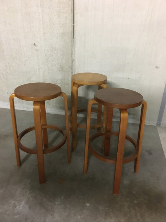 Image 1 of 3x Artes Alvar Aalto hoge kruk