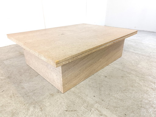 Vintage travertijn salontafel