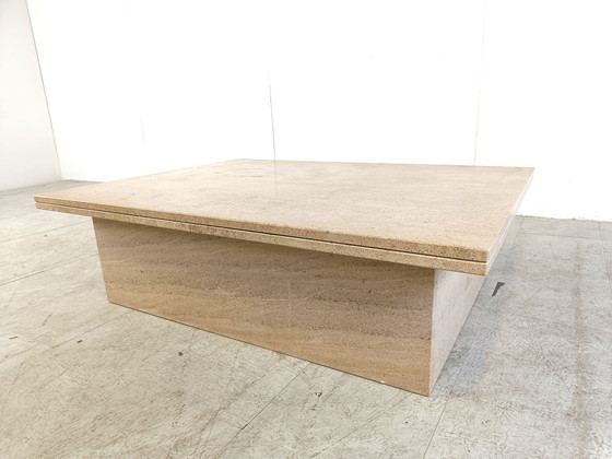 Image 1 of Vintage travertijn salontafel