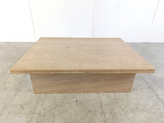 Image 1 of Vintage travertijn salontafel