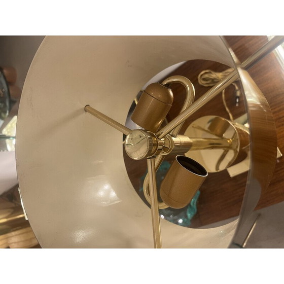 Image 1 of Vintage lamp van verguld messing en luciet, 1960