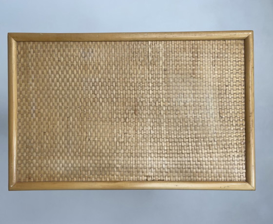 Image 1 of Vintage Rotan, Bamboe Kast, Dressoir 