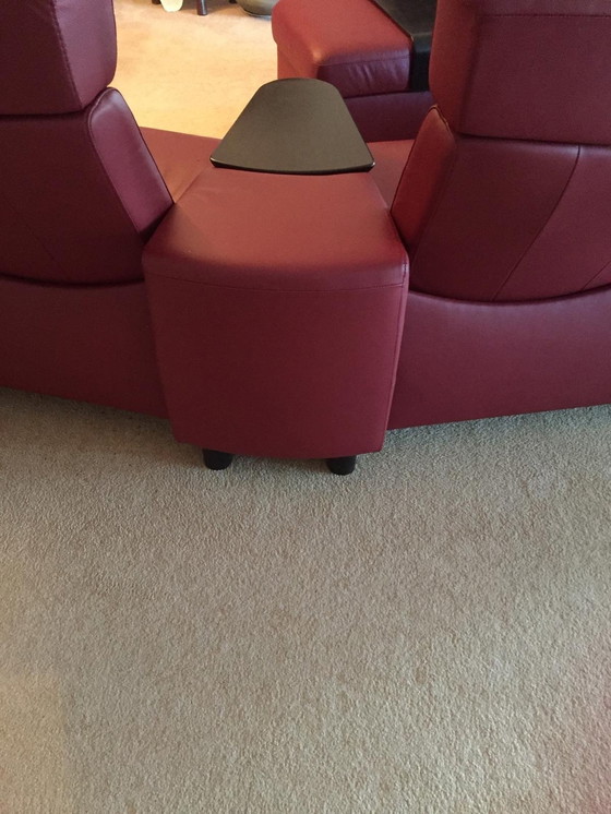 Image 1 of Stressless 4-Zits Home Cinema Zithoek Rood Leer