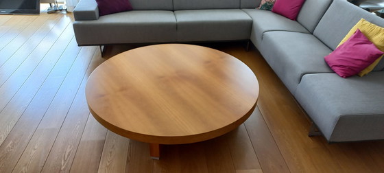 Image 1 of Massief Houten Design Salontafel - Rond