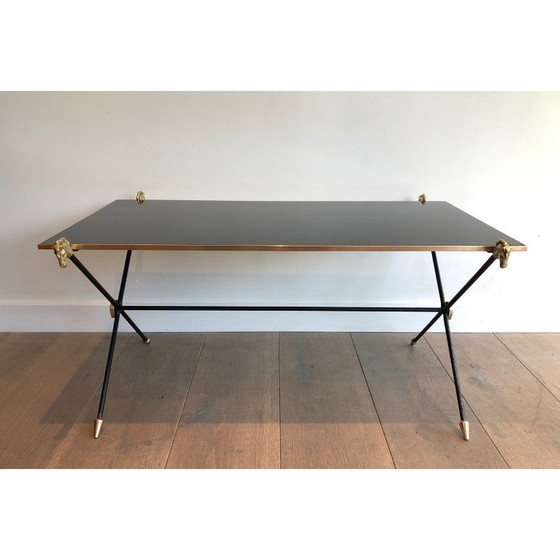 Image 1 of Vintage salontafel met paardenkoppen van het huis Jansen, 1940