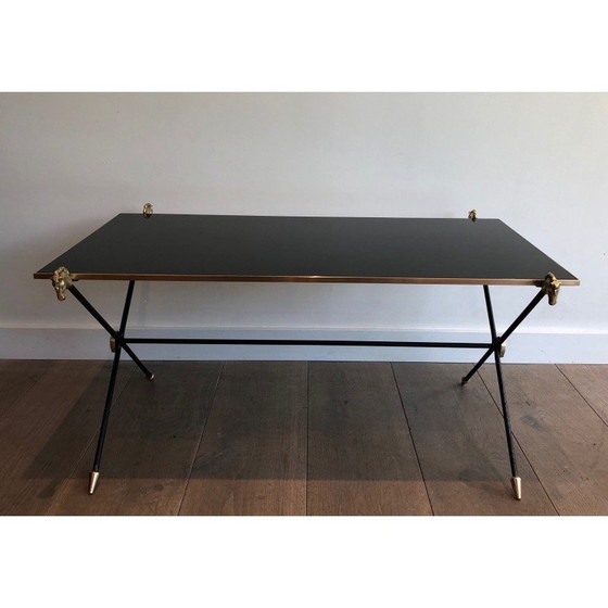 Image 1 of Vintage salontafel met paardenkoppen van het huis Jansen, 1940