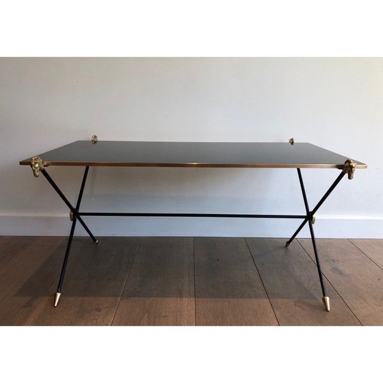 Image 1 of Vintage salontafel met paardenkoppen van het huis Jansen, 1940