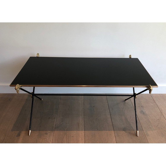 Image 1 of Vintage salontafel met paardenkoppen van het huis Jansen, 1940