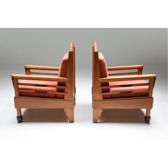 Image 1 of Paar vintage Clubfauteuils Art Deco Europa 1960