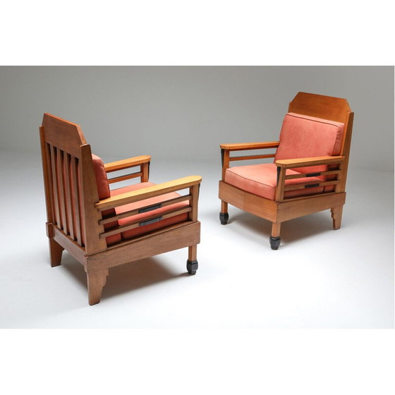 Image 1 of Paar vintage Clubfauteuils Art Deco Europa 1960