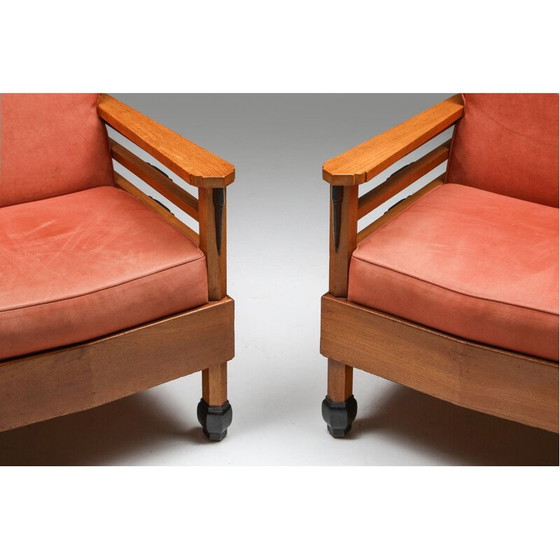 Image 1 of Paar vintage Clubfauteuils Art Deco Europa 1960