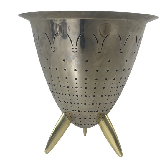 Image 1 of Philippe Starck voor Alessi - Max le chinois - Champagne-emmer, Vergiet, Vaas - Gemarkeerd op zijkant, met rubberen inzet