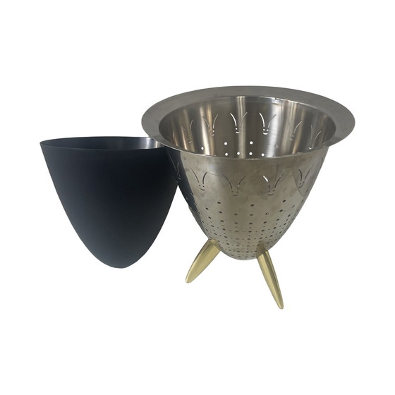 Image 1 of Philippe Starck voor Alessi - Max le chinois - Champagne-emmer, Vergiet, Vaas - Gemarkeerd op zijkant, met rubberen inzet