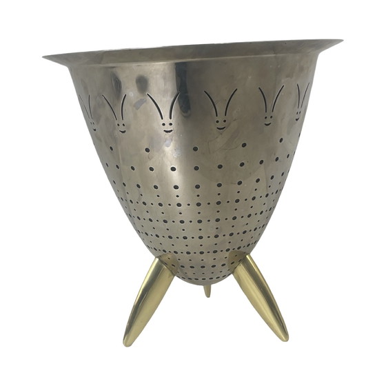 Image 1 of Philippe Starck voor Alessi - Max le chinois - Champagne-emmer, Vergiet, Vaas - Gemarkeerd op zijkant, met rubberen inzet