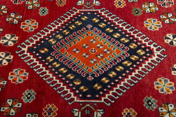 Image 1 of Handgeknoopt Shiraz Ghashghai Vloerkleed - 204 X 115 Cm