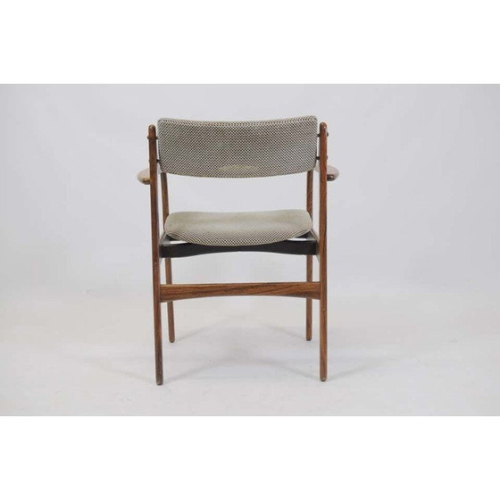 Image 1 of Set van 4 vintage Erik Buch Model 50 fauteuils in rozenhout - Inc. Herbekleding 1960