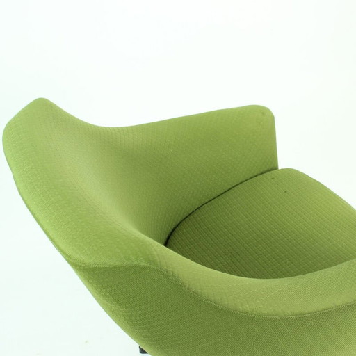 Vintage groene clubfauteuil van Up Zavody, Tsjecho-Slowakije 1979