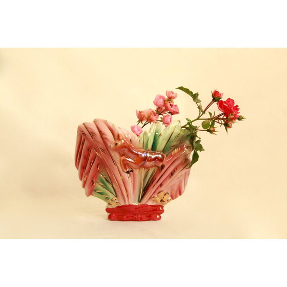 Image 1 of Paar vintage vasetti keramische vazen, Italië 1940