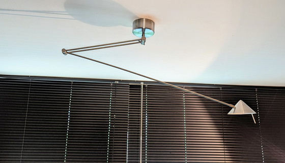 Image 1 of Vintage zwenk plafond/wandlamp van Hala Zeist