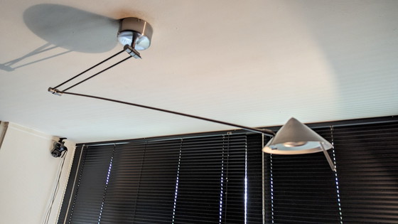 Image 1 of Vintage zwenk plafond/wandlamp van Hala Zeist