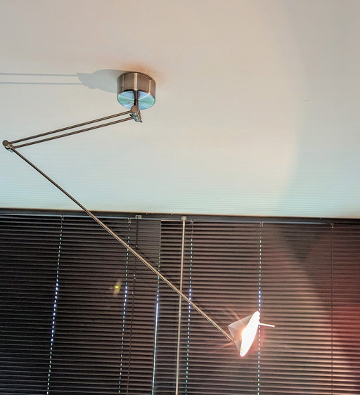 Vintage zwenk plafond/wandlamp van Hala Zeist