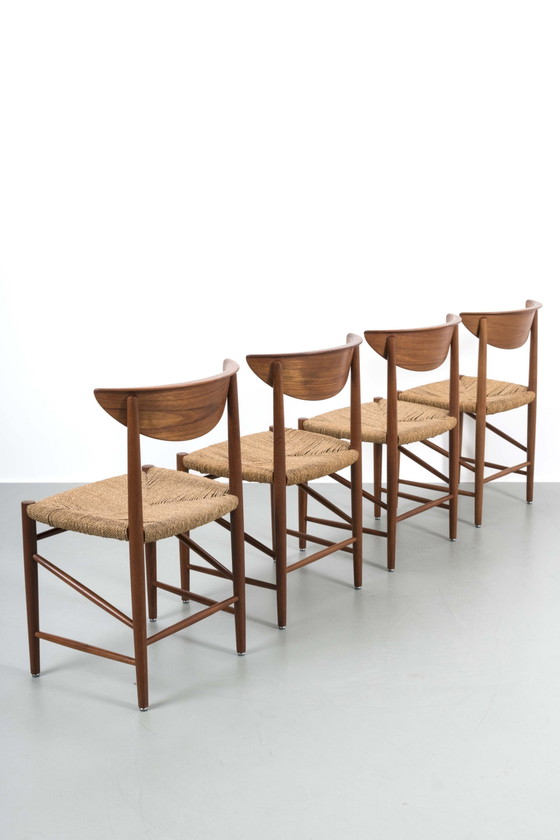 Image 1 of 4x Peter Hvidt eetkamerstoelen