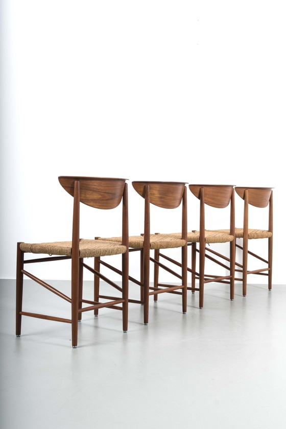 Image 1 of 4x Peter Hvidt eetkamerstoelen