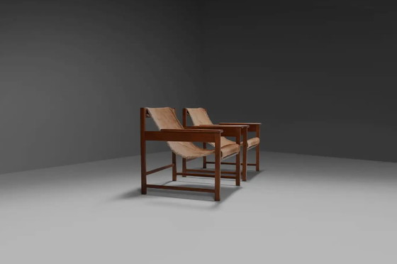 Image 1 of 2x 'Lia' fauteuils van Sérgio Rodrigues