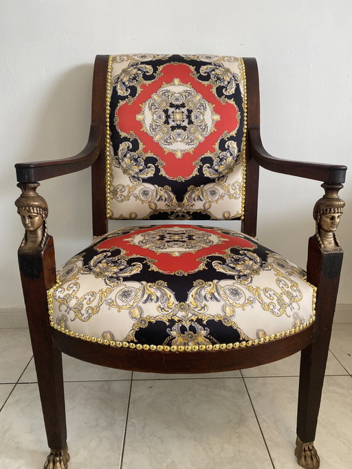 Antieke fauteuil