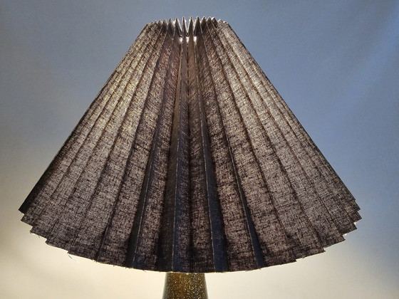 Image 1 of Keramiek Vloerlamp Met Blauwe Kap Deens