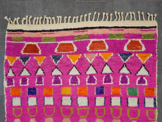 Image 1 of Berber tapijt - 220 cm x 147 cm - roze wol